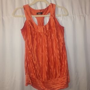 BCX Women's Vibrant Orange Tank Top